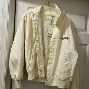NWT Cream Madhappy Alumni Corduroy Jacket